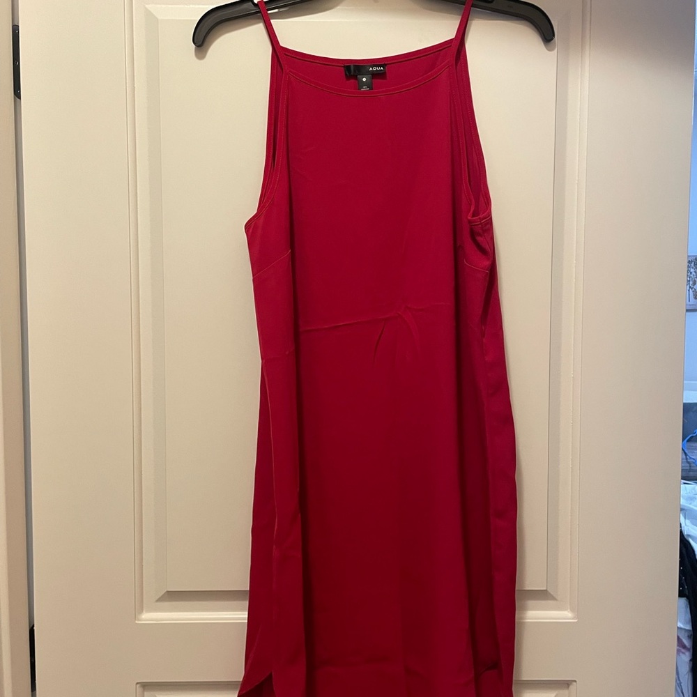 Aqua Vibrant Red Mini Dress